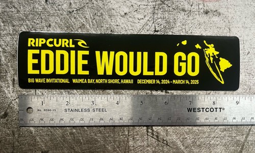 Eddie Would Go Sticker Quiksilver Surf Stickers 2025 Rip Curl RVCA Billabong WSL - Picture 4 of 6