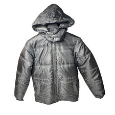 Calvin Klein Youth L 14-16 Black Puffer Jacket Detachable Hood