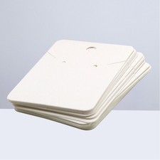 100 Pcs Earrings Display Hanging Cards Jewelry Paper Holder Necklace
