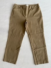 Talbots Curvy Women  s Beige Stretch Pockets Straight Pants Sz 12
