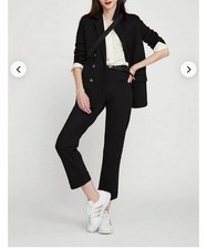 BETABRAND Crop Lite Yoga Dress Pants Black XL-petite