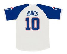 Chipper Jones 1970's Atlanta Braves Cooperstown Home Throwback Jersey Mens Large