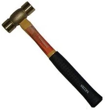 Valley 16-Oz Brass Mallet, Fiberglass Handle