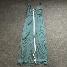 After Six Dress Womens Evergreen Whisper Satin V-Neck Tulip Formal Gown Size 4