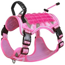 Tactical Dog Harness No Pull  Adjustable Service Dog Vest Reflective Military ...