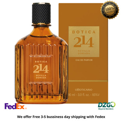 Botica 214 Sevilla Dorada EDP 90ml 3.0oz - Men's Luxury Fougère Aromatic Cedar
