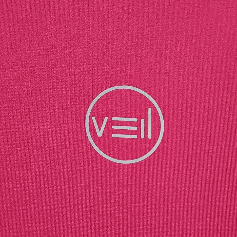 Veil Top Womens XL Pink Spark Half-Zip Tunic Pullover Long Sleeve Thumbholes  - Image 3 of 4