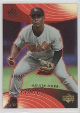 2005 Upper Deck Reflections Red 84/99 Melvin Mora #67 3c7