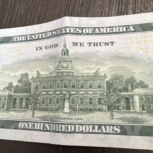 $100 CASH - $100 Dollar Bill - Blue Note - United States note USD - Lot 830C - Picture 6 of 10