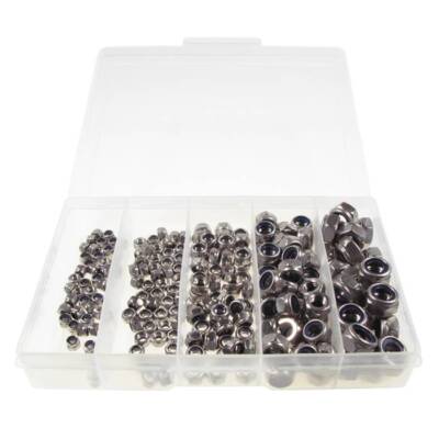 Kit 315 Pezzi Dadi E Rondelle A2 Inox M5 M6 M8 Nyloc, Assortimento Forma A Bolt World - Foto 3