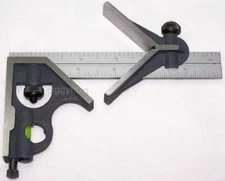 Igaging high precision combination square 6" - 3 piece scratch awl 8ths 64ths
