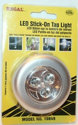Regal LED Stick-On Tap Light  Silver/Gray