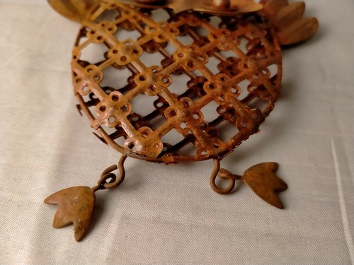 LaVida Rusted Metal Owl Hanging Decor (MC2104) - Picture 5 of 9