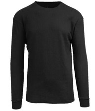 Men's Waffle Long Sleeve Thermal Crew Neck