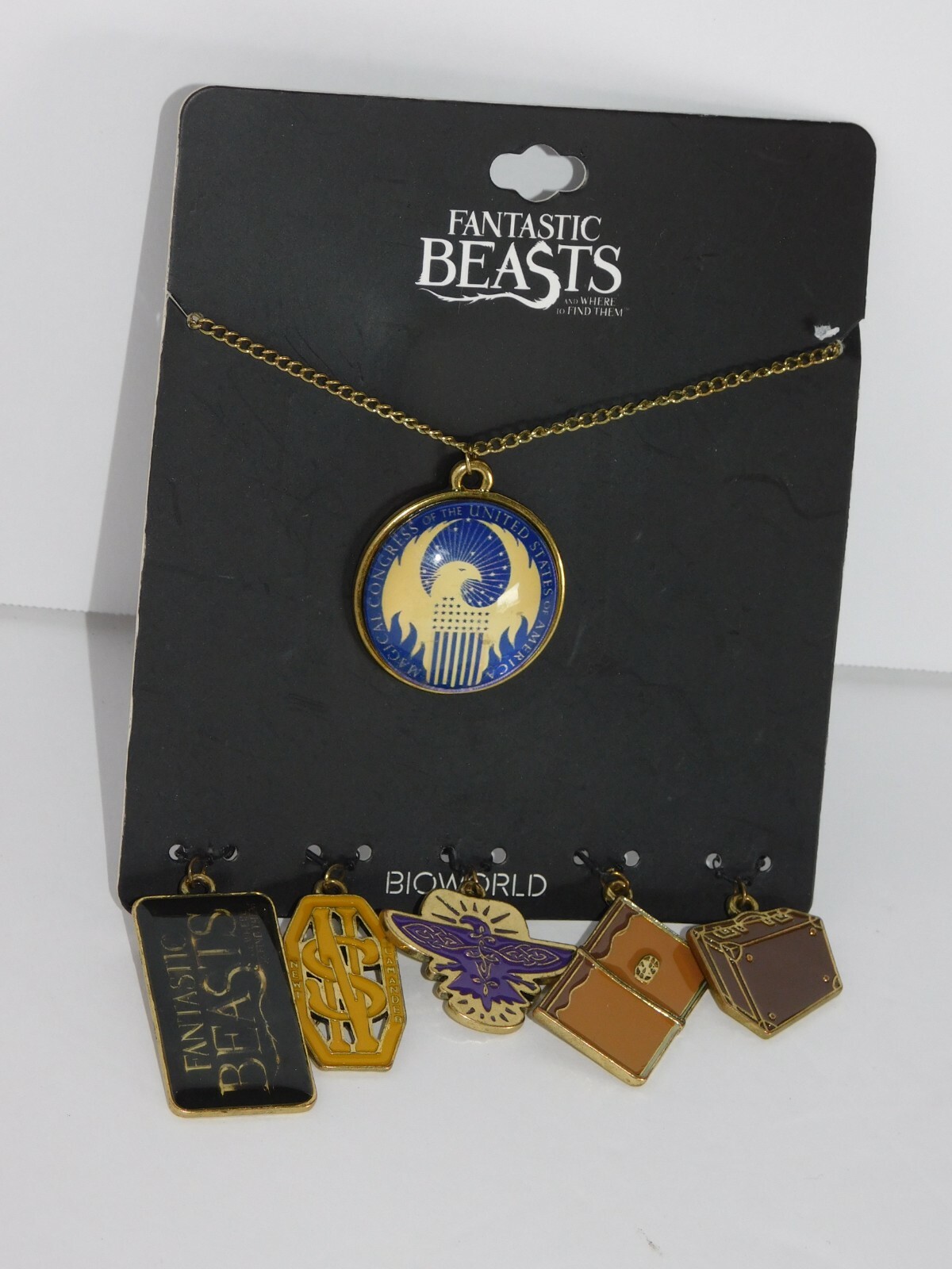 Fantastic Beasts Necklace Set Wizards Harry Potter Charms Gold Magic Gift eBay