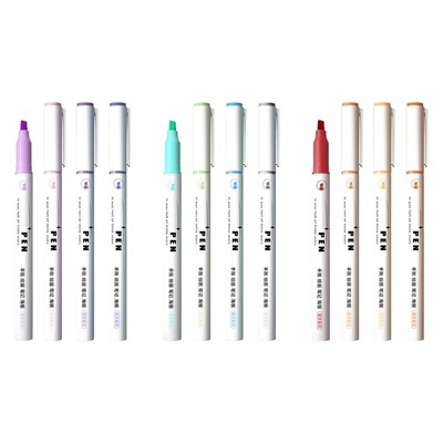 4 Pcs Marker Highlighter Pen Tip Highlighter Markers for Student