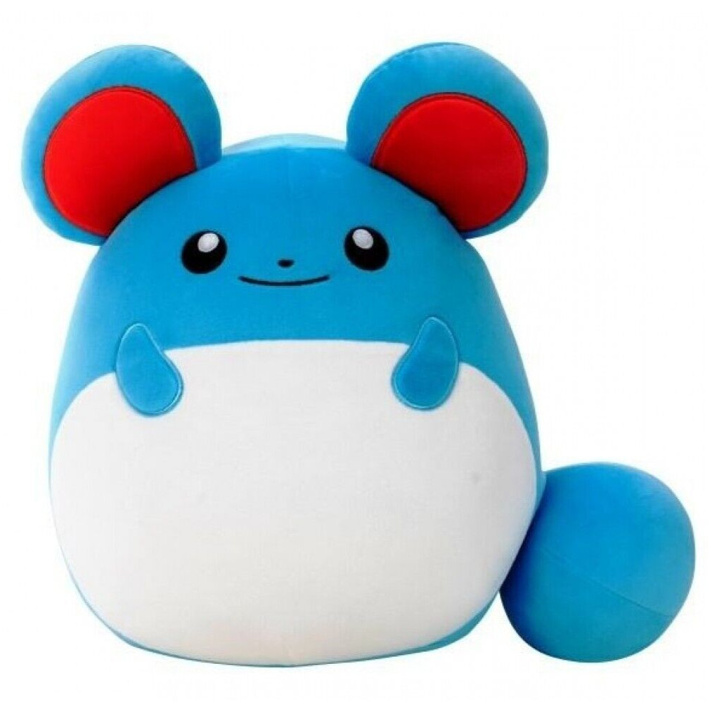 ORIGINAL SQUISHMALLOWS POKEMON MARILL 10"" / 25cm SOFT PLUSH TOY By KELLYTOY BNWT