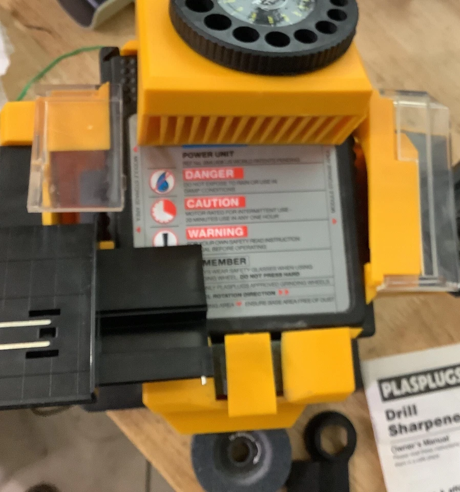 Plasplugs Compact Sharpener Unit - Drill Sharpener With Manual - Image 2 of 4