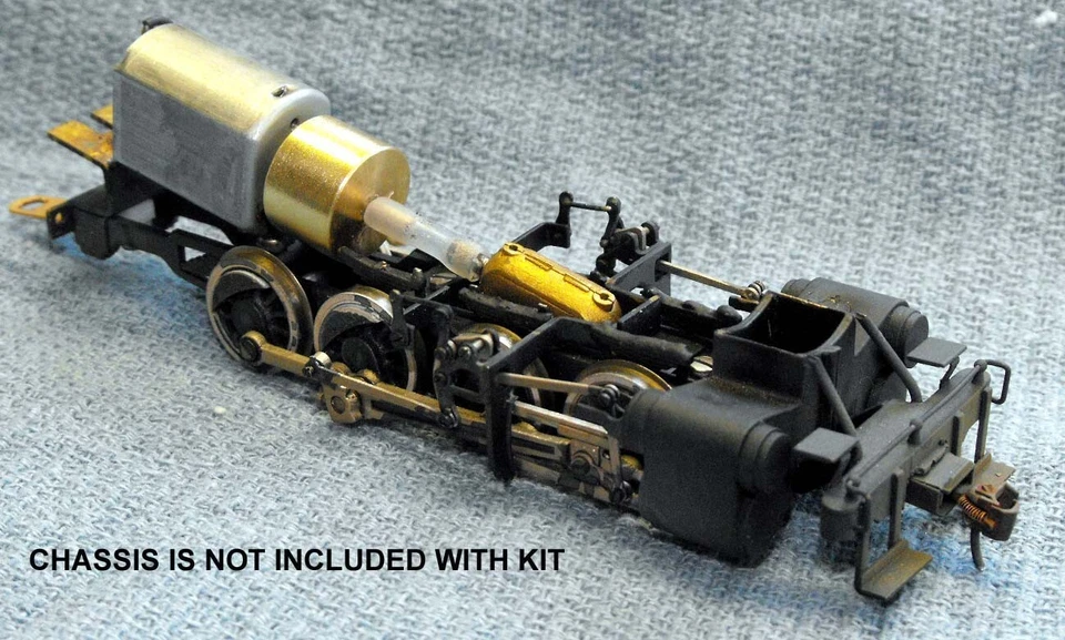 BRASS HO SCALE CAN MOTOR FLYWHEEL KIT FOR STEAM LOCOMOTIVES - Image 2 of 3