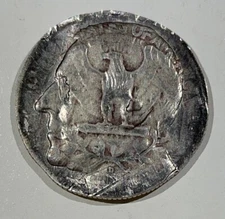 2020 Wilson Dol Flip-Struck Washington Silv Qtr Dan Carr 100y Anniv Manila Mint