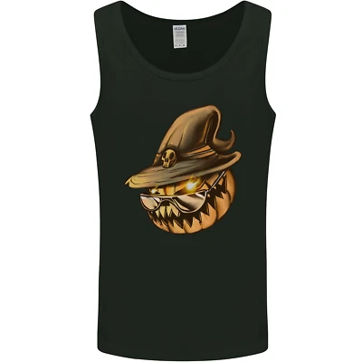 Cooler Kürbis Halloween Herren Weste Tank Top - Bild 1 von 4