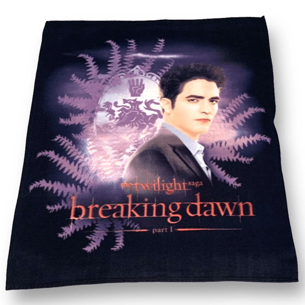 NECA Fleece Throw Twilight Saga Breaking Dawn Part One Edward Black Blanket