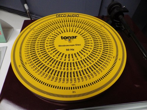 Tonar 5463 Universal Strobe Disc 16, 33.3, 45, 78rpm Turntable Speeds ...