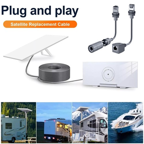 Ethernet Cable Adapter Dish & Router For Starlink Gen3 Satellite SPX to RJ45 - Afbeelding 19 van 19