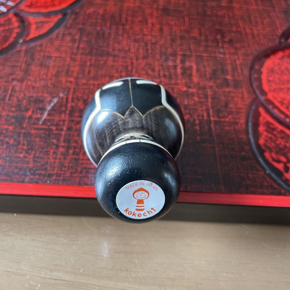 Japanese Doll Kokeshi Usaburo Warsman Boiled Egg Traditional Craft eBay