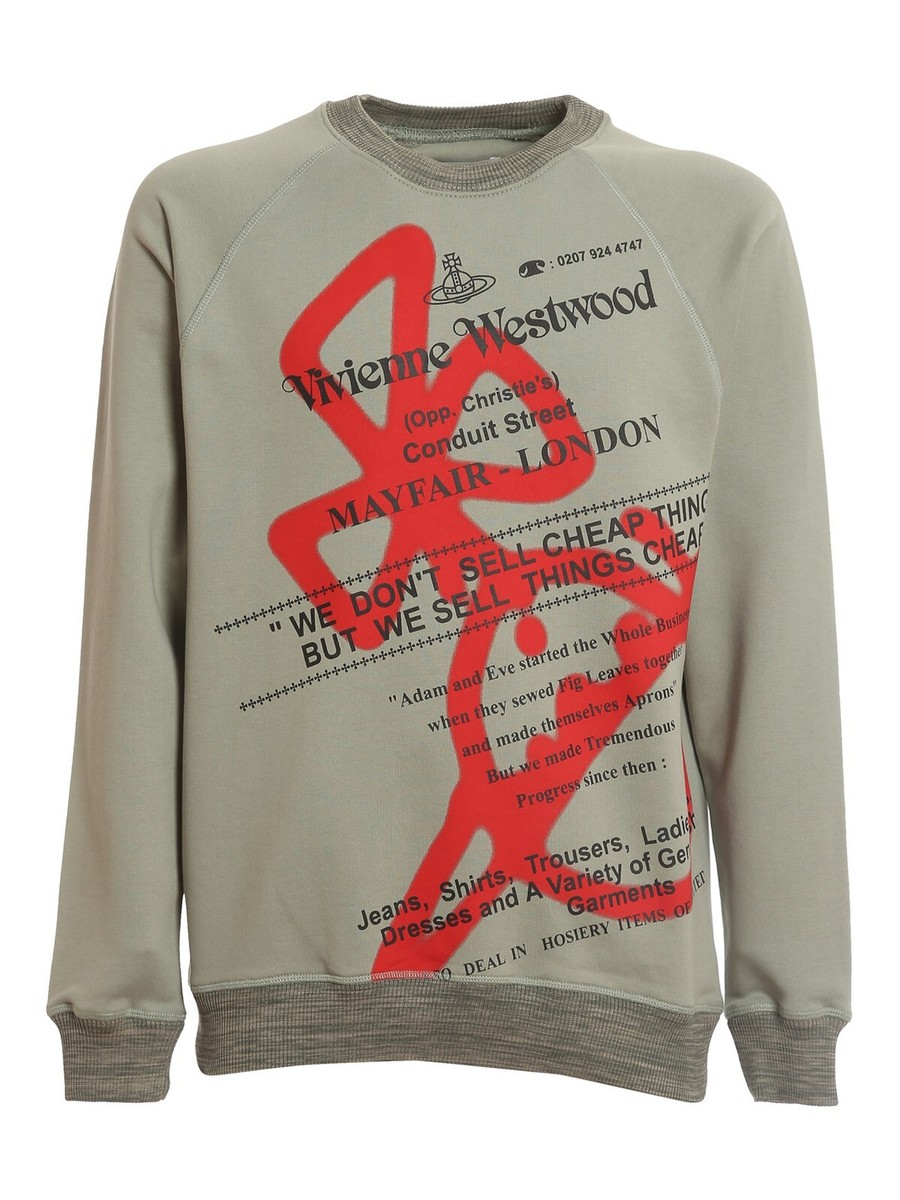 Vivienne Westwood｜SWEATSHIRTS (RAGLAN SWEATSHIRT (3I010 Genuine Vivienne Westwood 3I010002 Raglan Sweatshirt Mayfair