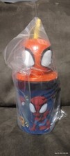 Spiderman Super Sipper 13 oz Toddler Kids Cup With 3D Lid and Straw NEW