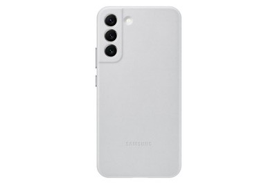 Samsung Leather Cover für Galaxy S22+, Light Gray,Schutzhülle,Case,BRANDNEU