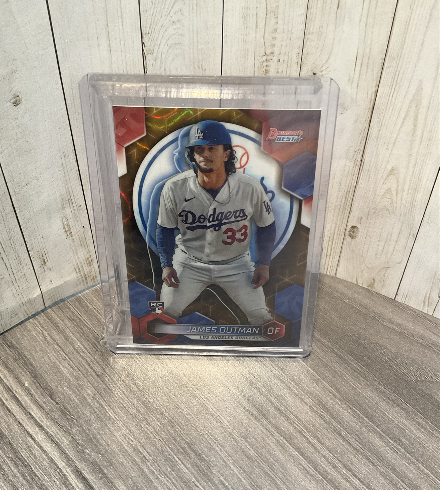 2023 Bowman's Best - James Outman #63 Gold Lava Refractor /75 (RC) BB1