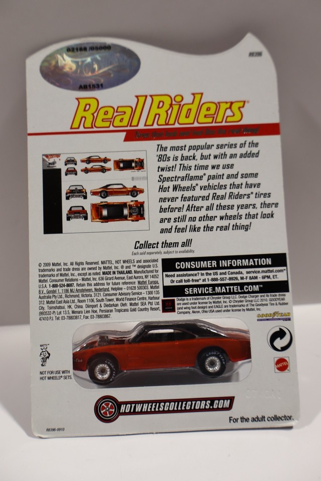 2009 Hot Wheels RLC Real Riders Series 9 Large and in Charger #2168/ ...