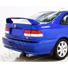 Painted Blue Rear Trunk Spoiler Wingled Brake Light Fit 96-00 Honda Civic 2-dr Painted Blue Rear Trunk Spoiler Wingled Brake Light Fit 96-00 Honda Civic 2-dr