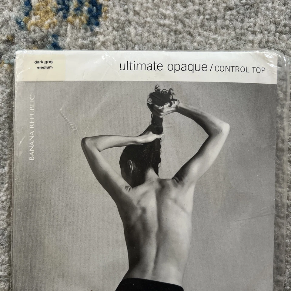 NUEVAS Medias Top Banana Republic Gris Oscuro Ultimate Control Opaco Talla Mediana Foto 2 de 4