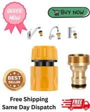 Universal Kitchen Mixer Tap Hose Connector & End Quick Connector Sink to Outs UK