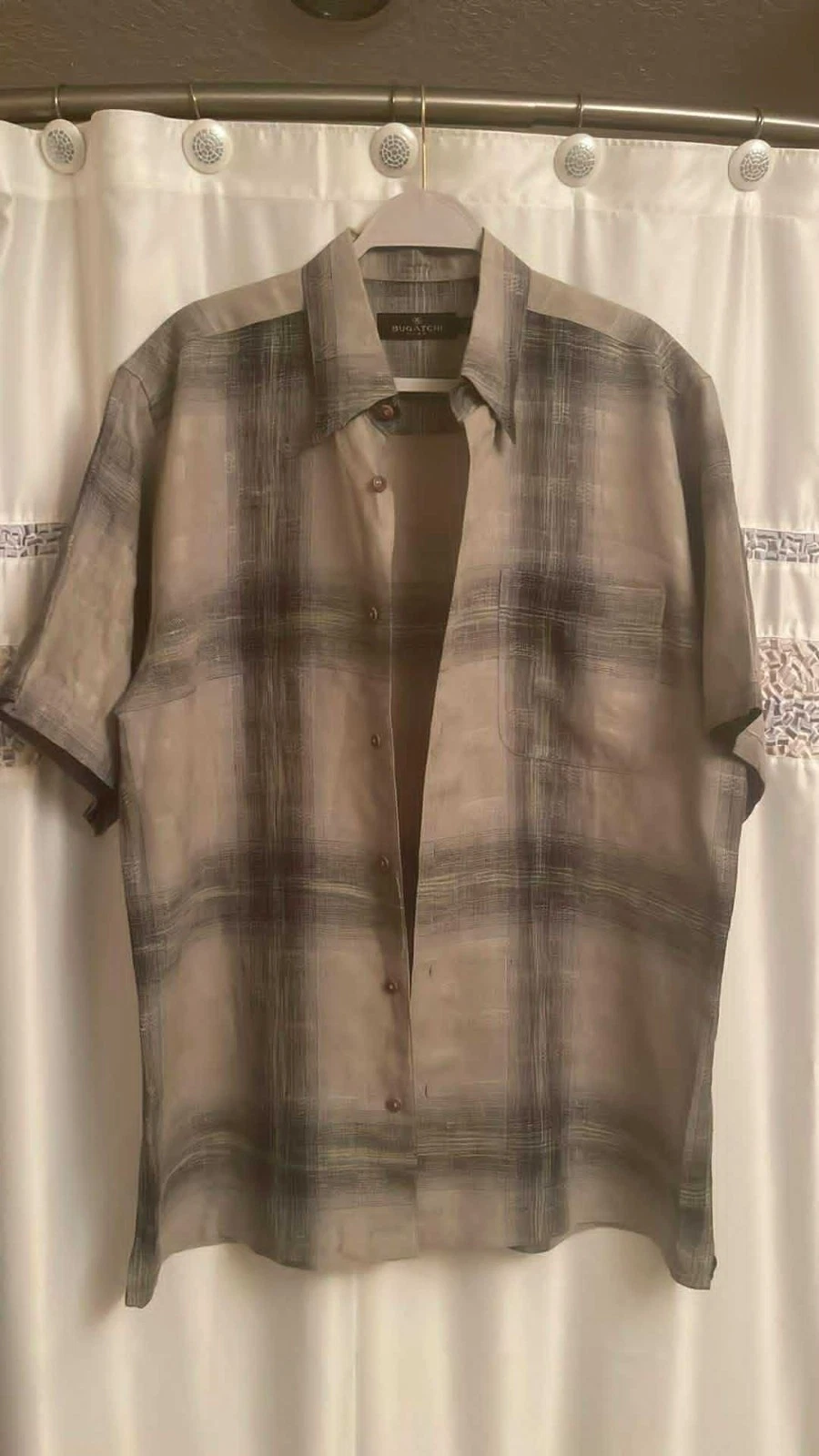 BUGATCHI UOMO LINEN SHIRT MEDIUM