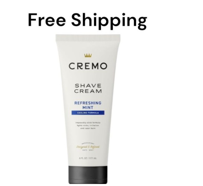 Mens, Refreshing Mint Cooling Shave Cream, 6 Fl Oz