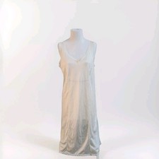 Vtg VELROSE Lingerie Women's Beige Full Length Slip Size 36