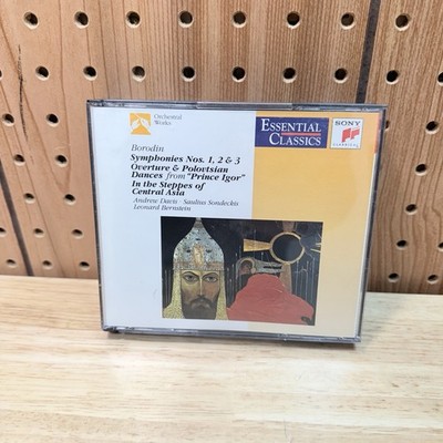 Borodin CD Symphonies 1 2 3 Andrew Davis Leonard Bernstein Overture Prince Igor