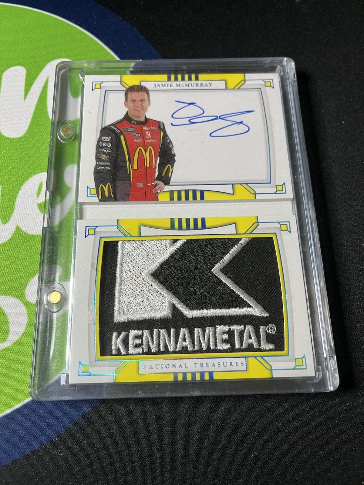 2022 National Treasures Jamie McMurray 1/1 Booklet Autograph