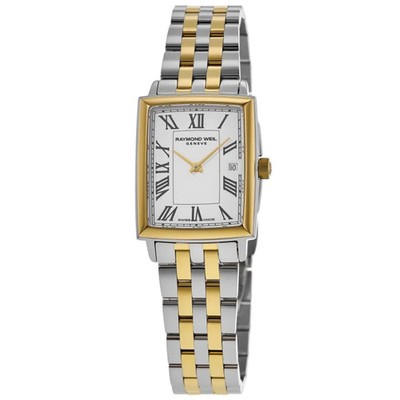 New Raymond Weil Toccata White Dial Two-Tone Steel Women's Watch 5925-STP-00300