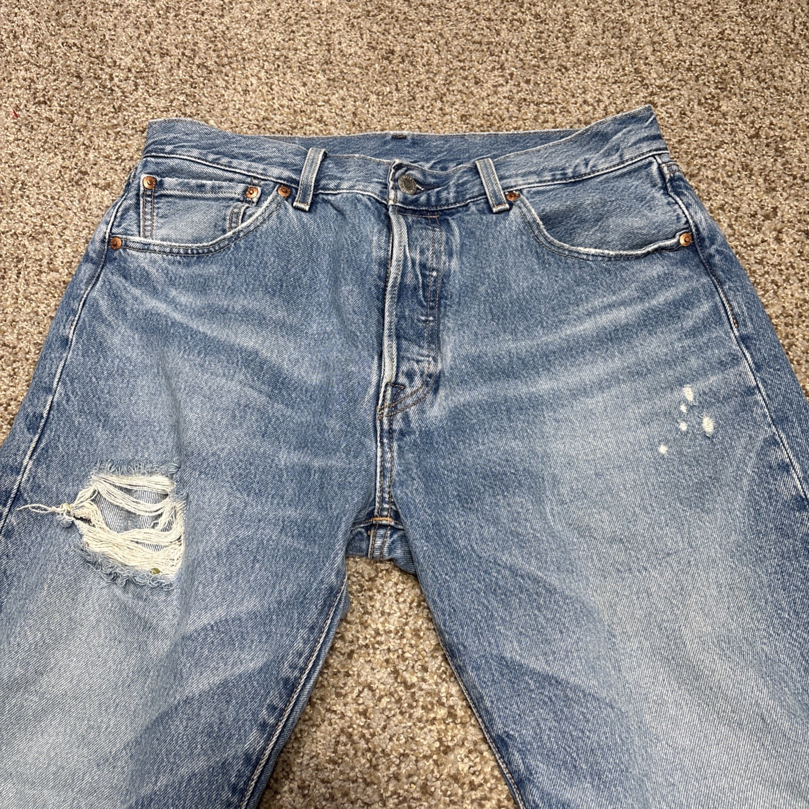 Levi's 501 '93 Men's Jeans Premium Denim Straight Leg Button 33x32 Fits 31x31 - View 2