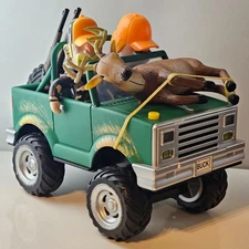 Rare Gemmy Deer Hunters Bobbleheads Musical Jeep | Sweet Home Alabama Song READ-