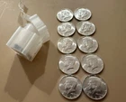 10 Uncirculated 90% Silver 1964 Kennedy Half Dollars! $5 Face Value! Half Roll