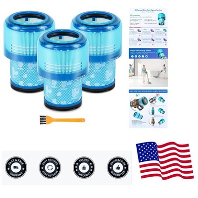 3 Pack V15 Vacuum Filters Replacement for Dyson-V15 Detect, V15 Detect Absolu...