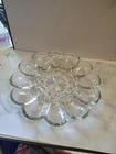 Vintage Anchor Hocking "Fairfield" 12 Deviled Egg Plate-10" MCM EUC Glass