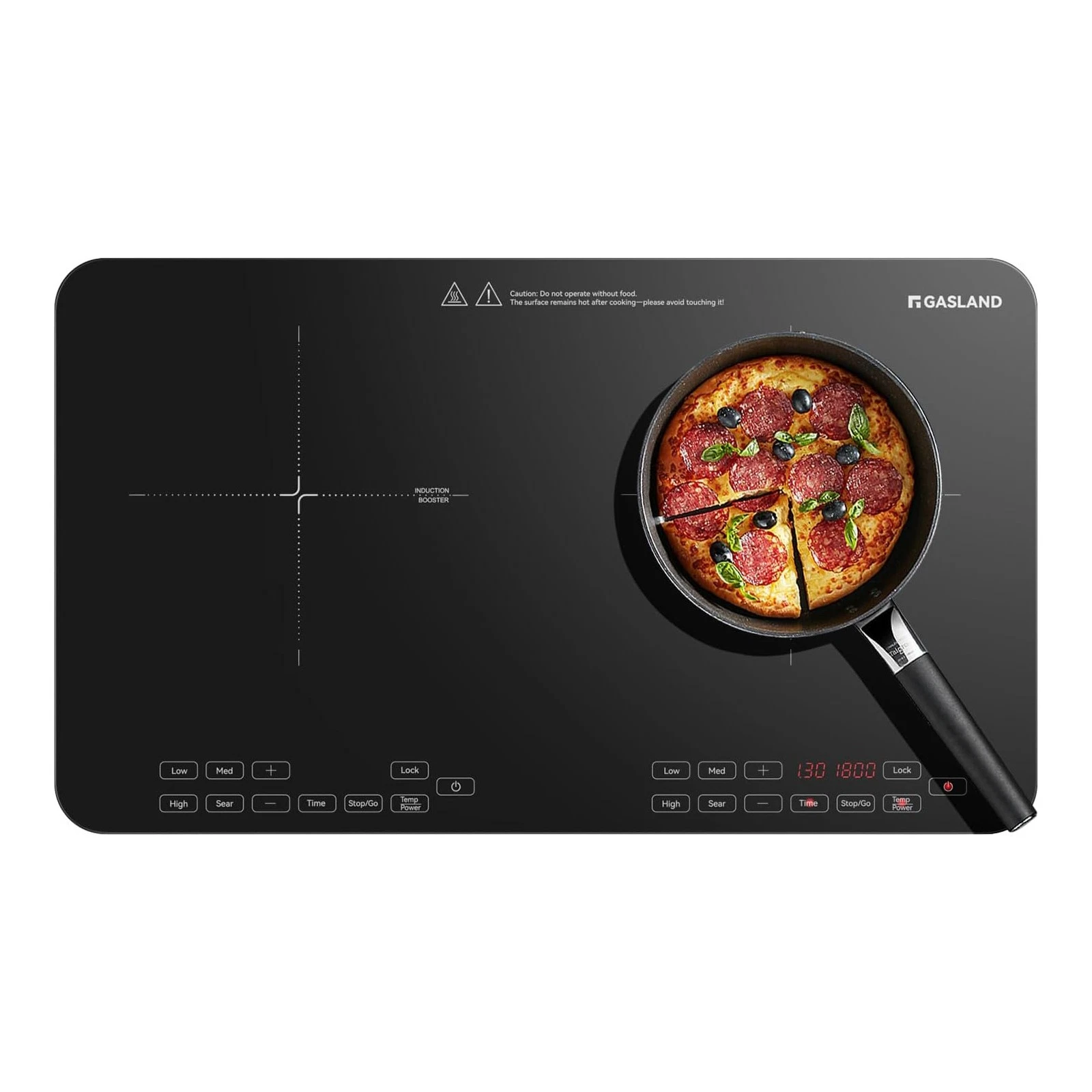 Countertop Induction Cooktop Dual Burner 1800W Touch Control Portable Cooker RV
Opens in a new windo