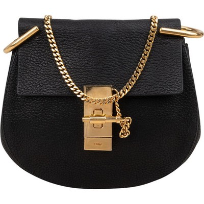 Chloé Grained Leather Small Drew Crossbody Bag Tasche